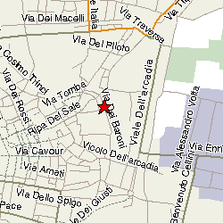 pianta topografica sede di Pistoia