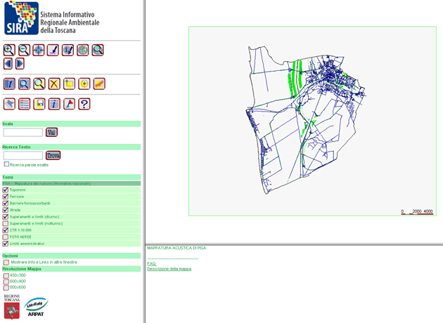 Mappa del rumore – Pisa