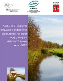 Analisi degli elementi di qualità e andamento dei nutrienti nelle acque della Valdinievole – Anno 2022