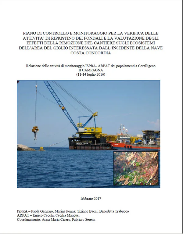 Attività di monitoraggio ISPRA – ARPAT del coralligeno – II campagna