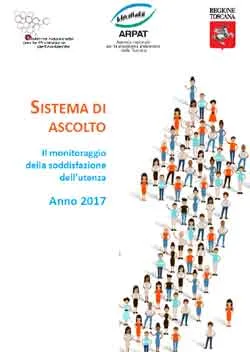 Il monitoraggio della soddisfazione dell’utenza. Anno 2017