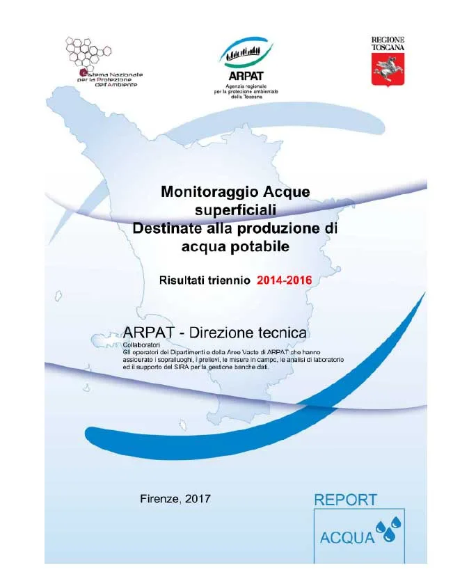 Monitoraggio delle acque superficiali destinate alla produzione di acqua potabile 2014-2016