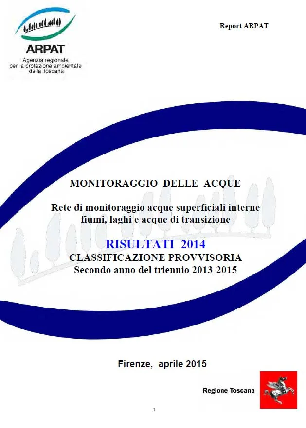 Monitoraggio della qualità delle acque superficiali – Risultati 2014