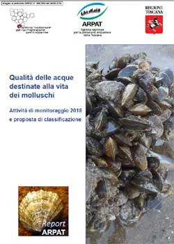 Qualità delle acque destinate alla vita dei molluschi – 2018