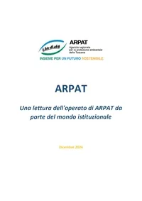 Una lettura dell’operato di ARPAT da parte del mondo istituzionale