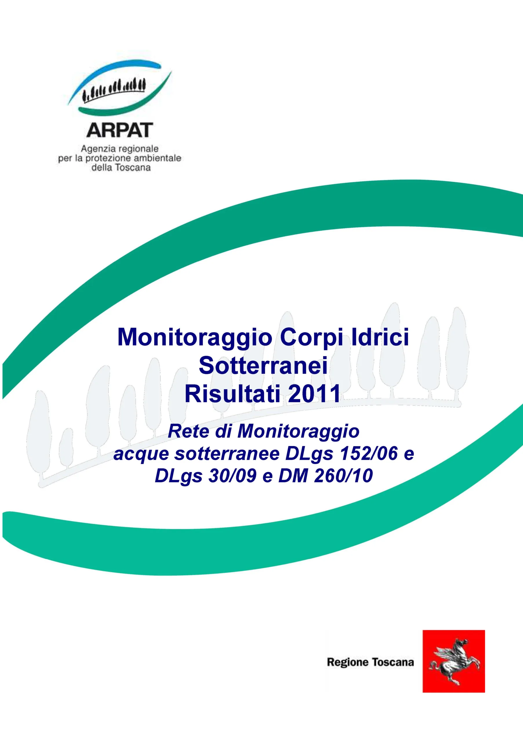 Monitoraggio acque sotterranee – risultati 2011