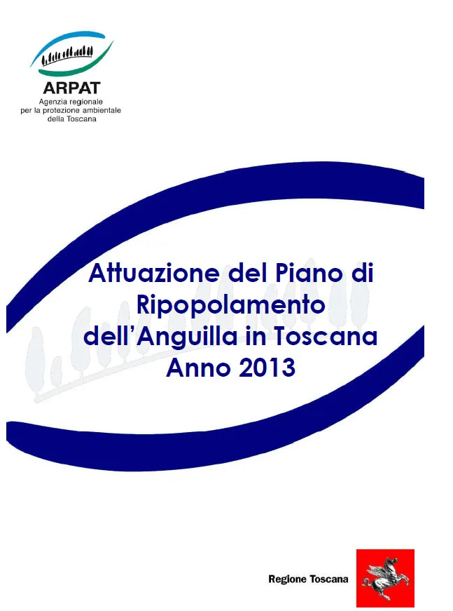 Attuazione del piano di ripopolamento dell’anguilla – anno 2013