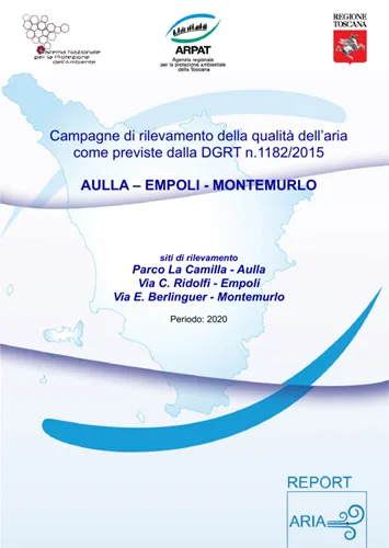 Campagne di rilevamento della qualità dell’aria con mezzo mobile ad Aulla (MS), Empoli (FI) e Montemurlo (PO) – anno 2020