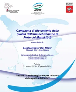 Comune di Forte dei Marmi (LU) – Campagna di rilevamento della qualità dell’aria con mezzo mobile 2023 – 2024