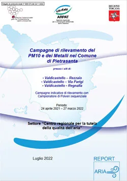 Comune di Pietrasanta (LU) –  Campagna di rilevamento della qualità dell’aria con mezzo mobile 2021- 2022