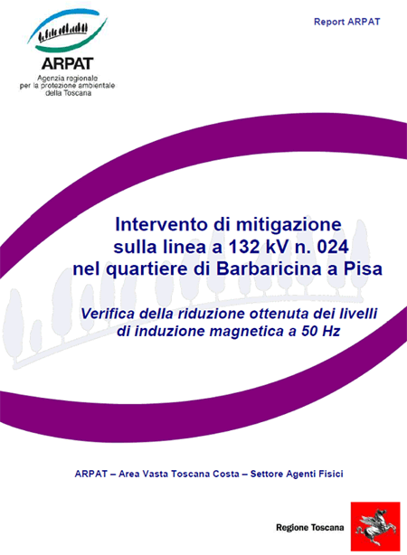 Intervento di mitigazione sulla linea a 132 kV n. 024 nel quartiere di Barbaricina a Pisa