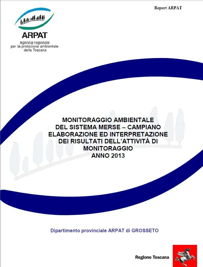 Monitoraggio ambientale del Sistema Merse Campiano nel 2013