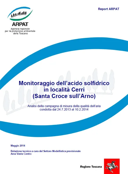 Monitoraggio dell’acido solfidrico in località Cerri (Santa Croce sull’Arno – PI)