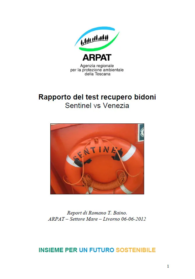Rapporto del test recupero bidoni