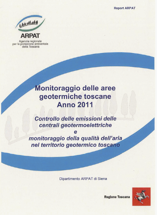 Monitoraggio delle aree geotermiche toscane Anno 2011
