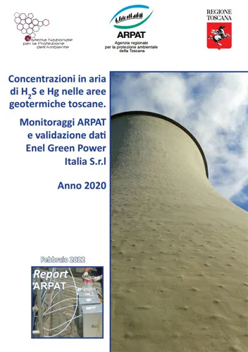 Concentrazioni in aria di idrogeno solforato e mercurio nelle aree geotermiche toscane – Anno 2020