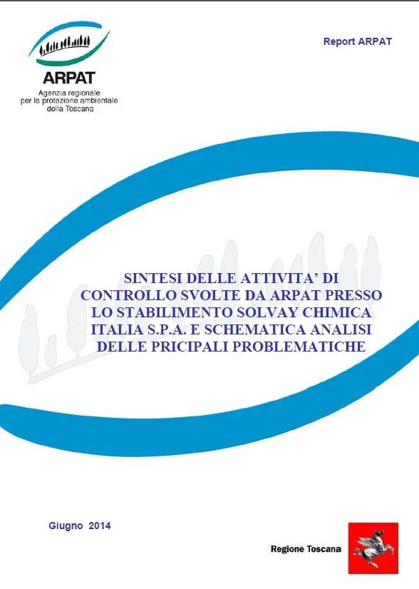 Sintesi delle attività di controllo di ARPAT presso lo stabilimento Solvay chimica Italia S.P.A.