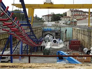 fresa e sistema allontanamento terre