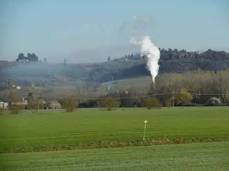 Pennacchio emissioni Deta nel primo mattino 20/03/21